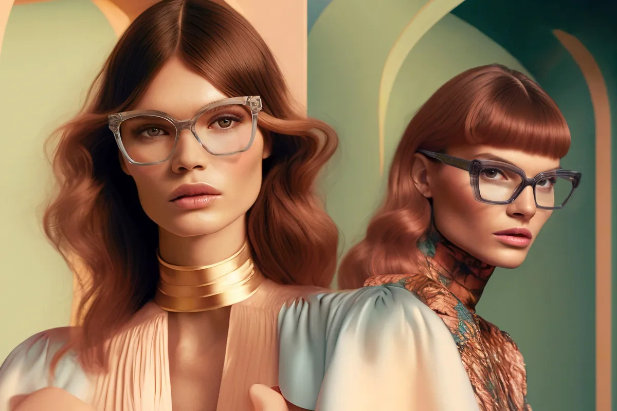 The Studio Eyewear Sazzy in transparent and Crystal in grey